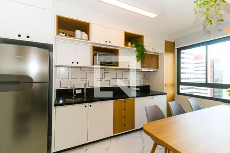 Cozinha de kitnet/studio para alugar com 1 quarto, 25m² em Mirandópolis, São Paulo