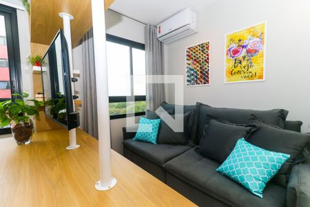 Studio Detalhe   de kitnet/studio para alugar com 1 quarto, 25m² em Mirandópolis, São Paulo