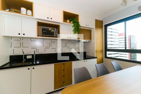 Cozinha de kitnet/studio para alugar com 1 quarto, 25m² em Mirandópolis, São Paulo