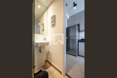 Studio para alugar com 19m², 1 quarto e sem vaga Studio para alugar com 19m², 1 quarto e sem vagaBanheiro