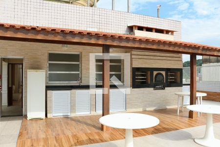 Área comum - Churrasqueira de apartamento para alugar com 3 quartos, 80m² em Barra Funda, Guarujá