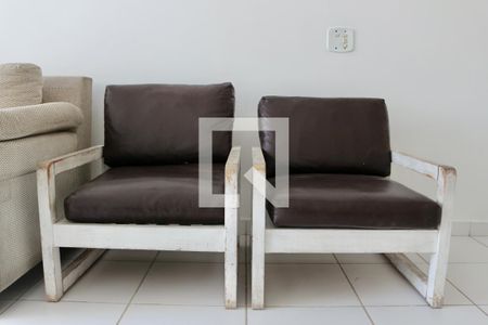 Sala de apartamento para alugar com 3 quartos, 80m² em Barra Funda, Guarujá