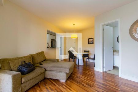 Sala de apartamento à venda com 1 quarto, 60m² em Jardim Leonor, São Paulo