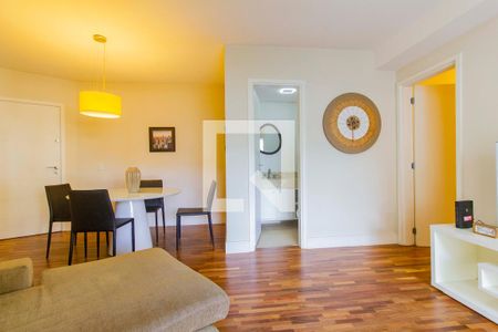 Sala de apartamento à venda com 1 quarto, 60m² em Jardim Leonor, São Paulo