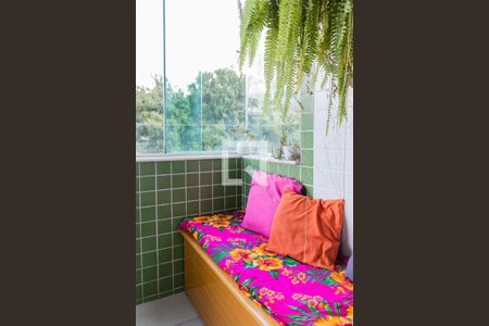 Varanda de apartamento à venda com 3 quartos, 137m² em Planalto, Belo Horizonte