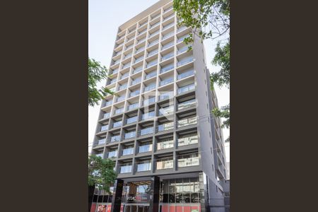 Studio para alugar com 29m², 1 quarto e sem vaga Studio para alugar com 29m², 1 quarto e sem vagaFachada