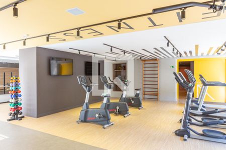 Studio para alugar com 29m², 1 quarto e sem vaga Studio para alugar com 29m², 1 quarto e sem vagaÁrea comum - Academia