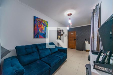Sala de apartamento à venda com 2 quartos, 92m² em Vila Scarpelli, Santo André