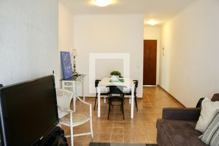 Sala de apartamento para alugar com 3 quartos, 90m² em Jardim Belmar, Guarujá