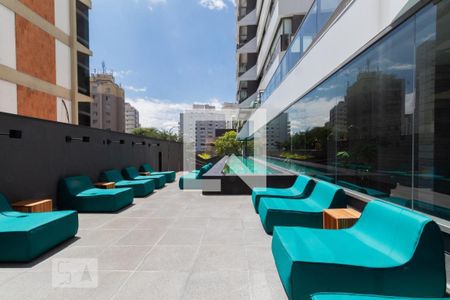 Studio para alugar com 19m², 1 quarto e sem vagaPiscina