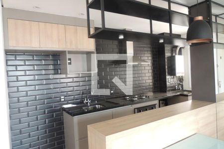 Cozinha de apartamento para alugar com 2 quartos, 55m² em Novo Taquaral, Campinas