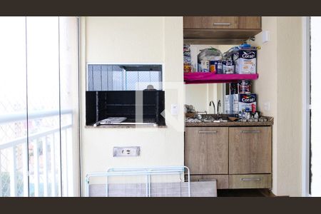 Varanda da Sala de apartamento à venda com 3 quartos, 79m² em Campestre, Santo André