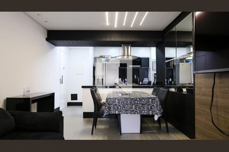 Sala de apartamento à venda com 3 quartos, 79m² em Campestre, Santo André