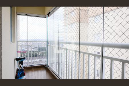 Varanda da Sala de apartamento à venda com 3 quartos, 79m² em Campestre, Santo André