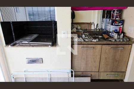 Varanda da Sala de apartamento à venda com 3 quartos, 79m² em Campestre, Santo André