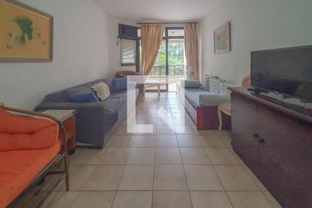 Sala 1 de apartamento para alugar com 3 quartos, 112m² em Jardim Ana Maria, Guarujá