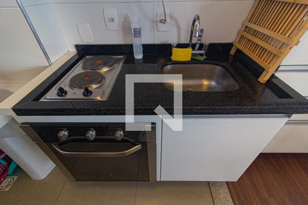 Studio para alugar com 29m², 1 quarto e 1 vagaDetalhe da cozinha