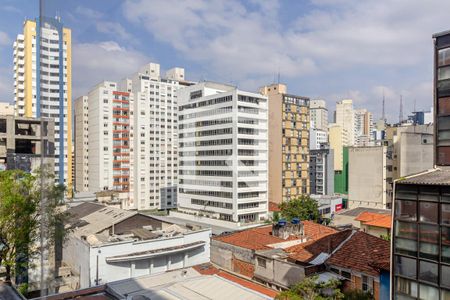 Vista da Sala de apartamento à venda com 1 quarto, 40m² em Consolação, São Paulo