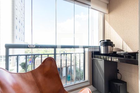 Varanda da Sala de apartamento para alugar com 2 quartos, 48m² em Vila Andrade, São Paulo