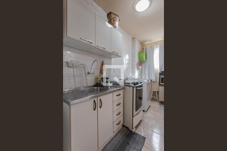 Cozinha e Área de Serviço de apartamento à venda com 1 quarto, 36m² em Jardim Sabará, Porto Alegre
