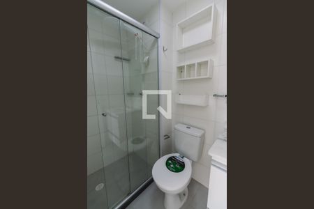 Banheiro da Suíte de apartamento para alugar com 1 quarto, 30m² em Barra Funda, São Paulo