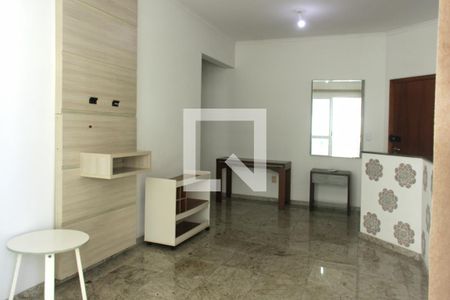 Sala de apartamento para alugar com 1 quarto, 88m² em Gonzaga, Santos