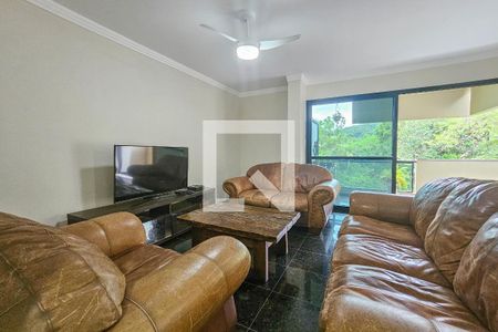 Sala de apartamento para alugar com 3 quartos, 145m² em Balneario Cidade Atlantica, Guarujá