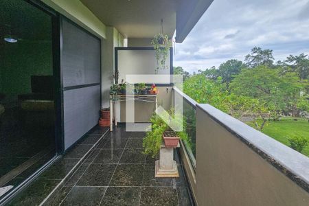 Varanda  de apartamento para alugar com 3 quartos, 145m² em Balneario Cidade Atlantica, Guarujá