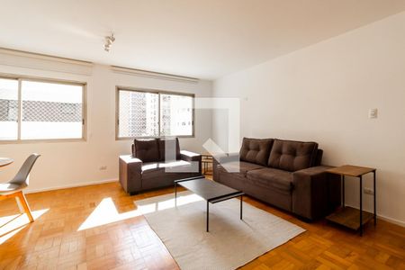 Sala de apartamento para alugar com 2 quartos, 84m² em Indianópolis, São Paulo