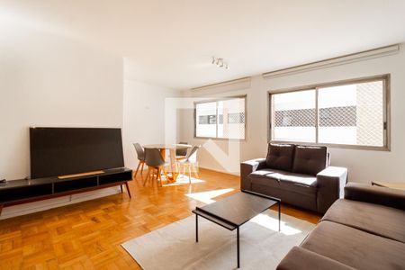 Sala de apartamento para alugar com 2 quartos, 84m² em Indianópolis, São Paulo