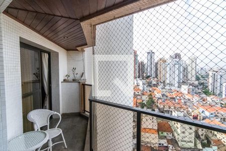 Varanda da Sala de apartamento à venda com 3 quartos, 182m² em Vila Regente Feijó, São Paulo