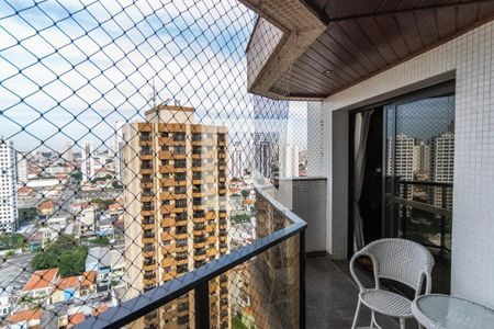 Varanda da Sala de apartamento à venda com 3 quartos, 182m² em Vila Regente Feijó, São Paulo