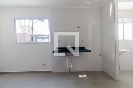 Sala e cozinha de apartamento à venda com 1 quarto, 32m² em Vila Elze, São Paulo