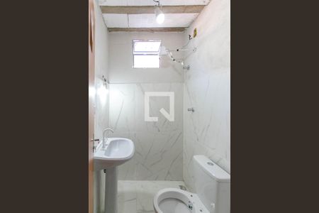 Banheiro de kitnet/studio para alugar com 1 quarto, 40m² em Garças, Belo Horizonte