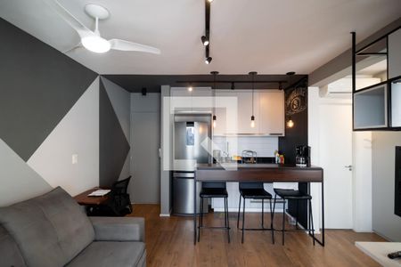 Sala de apartamento para alugar com 1 quarto, 38m² em Jardim das Acacias, São Paulo