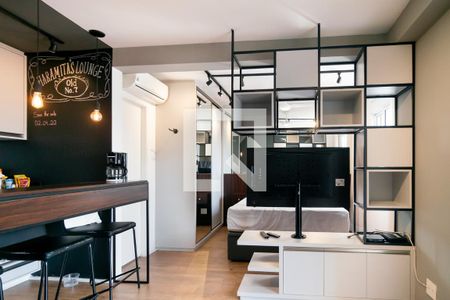 Sala de apartamento para alugar com 1 quarto, 38m² em Jardim das Acacias, São Paulo