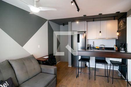 Sala de apartamento para alugar com 1 quarto, 38m² em Jardim das Acacias, São Paulo