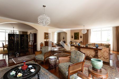 Sala de apartamento à venda com 4 quartos, 500m² em Cerqueira César, São Paulo