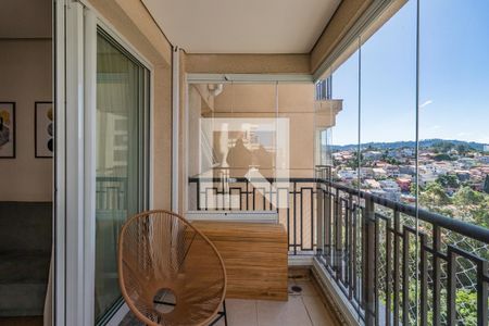Varanda da Sala de apartamento para alugar com 1 quarto, 51m² em Sítio Tamboré Alphaville, Barueri