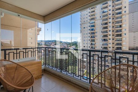 Varanda da Sala de apartamento para alugar com 1 quarto, 51m² em Sítio Tamboré Alphaville, Barueri