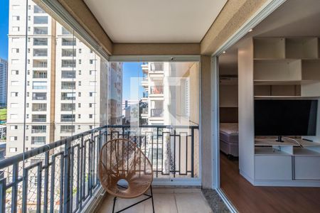 Varanda da Sala de apartamento para alugar com 1 quarto, 51m² em Sítio Tamboré Alphaville, Barueri