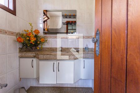 Casa à venda com 550m², 5 quartos e 7 vagasBanheiro do Espaço Gourmet/Churrasqueira