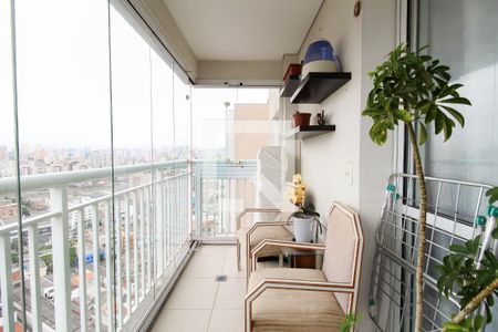 Varanda da Sala de apartamento à venda com 1 quarto, 51m² em Brás, São Paulo
