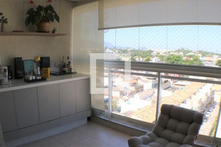 Varanda da Sala de apartamento à venda com 3 quartos, 144m² em Taquara, Rio de Janeiro