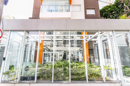 Apartamento para alugar com 38m², 1 quarto e 1 vaga Apartamento para alugar com 38m², 1 quarto e 1 vagaFachada