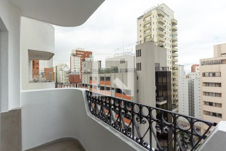 Varanda da Sala de apartamento para alugar com 2 quartos, 92m² em Indianópolis, São Paulo