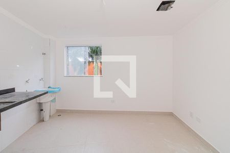 Sala e Cozinha de apartamento à venda com 1 quarto, 30m² em Vila Isolina Mazzei, São Paulo