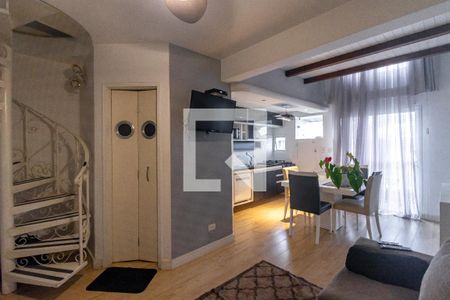 Sala e Cozinha de apartamento para alugar com 1 quarto, 97m² em Moema, São Paulo