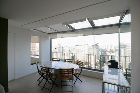 Varanda de apartamento à venda com 1 quarto, 83m² em Cerqueira César, São Paulo