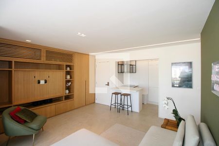 Sala  de apartamento à venda com 1 quarto, 83m² em Cerqueira César, São Paulo